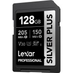 Lexar 128GB Professional Silver Plus UHS-I SDXC Memory Card