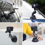 TELESIN Aluminum Alloy Camera Suction Cup Mount