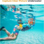 K&F Concept Waterproof Case with Dive Filters Compatible with GoPro Hero 13/12/11/10/9 Black, Protective Underwater Dive Housing Case Accessories Kit