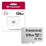 Transcend 128GB 300S UHS-I microSDXC Memory Card with SD Adapter